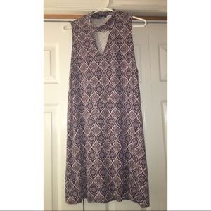 Mock-Neck Swing Dress